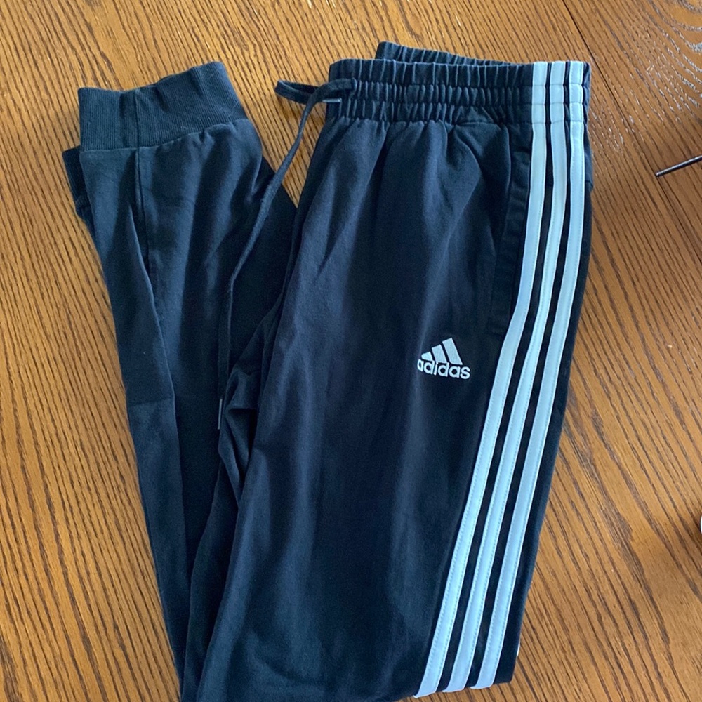 Adidas joggers with drawstring waist